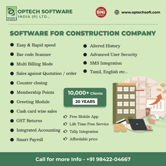 software for construction company