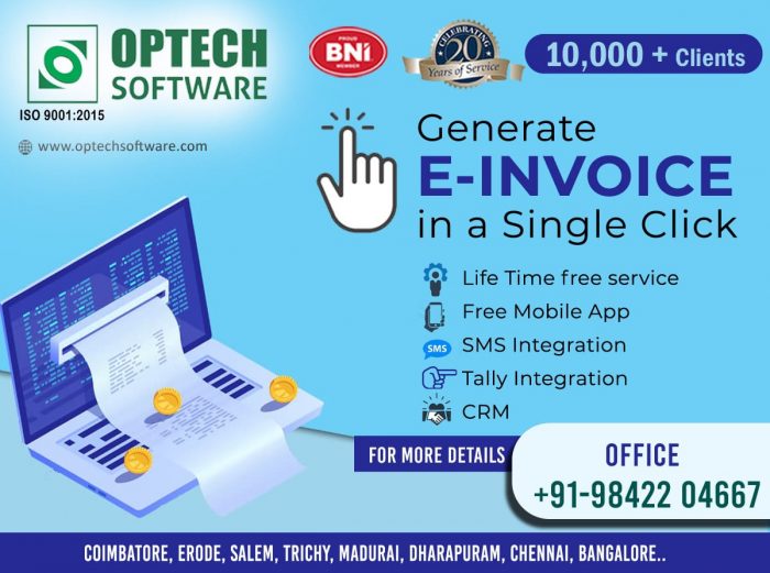 Optech's GST e-invoice-system